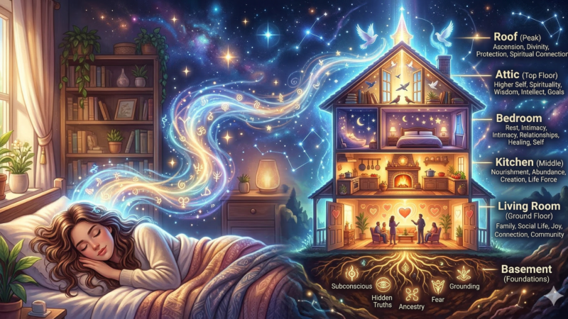 Sonhar com casa: o significado espiritual das diferentes partes da casa