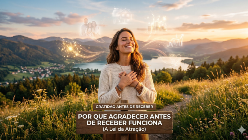 Gratidão na Lei da Atração: por que agradecer antes de receber funciona