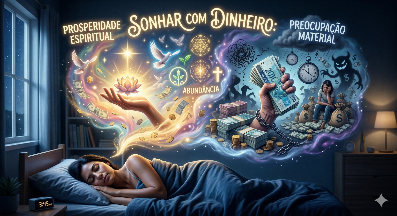 Sonhar com dinheiro: prosperidade espiritual ou preocupação material?