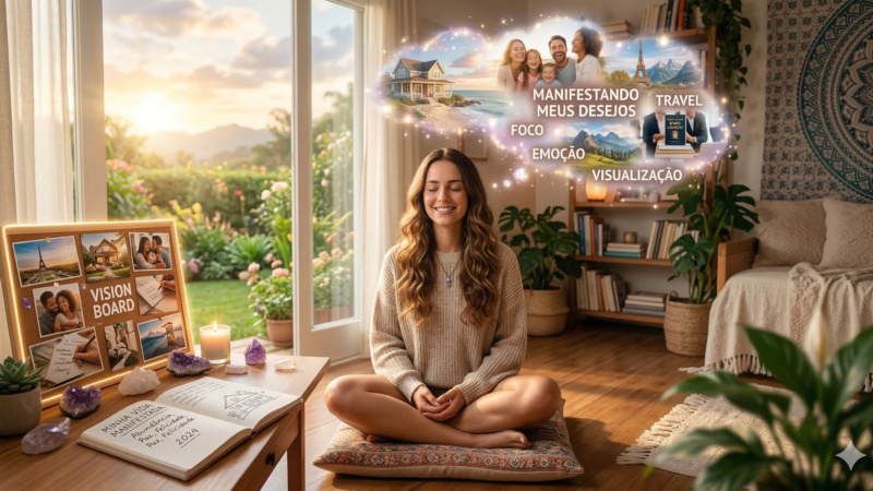 Como usar visualização criativa para manifestar seus desejos